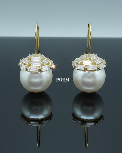 C45 Cercei „Amora Pearls” placați cu aur 14k CR2045