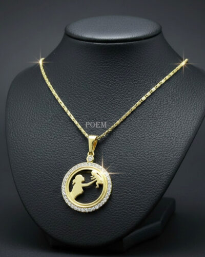 L50 Lanț „Materna” placat cu aur 14k LR1230