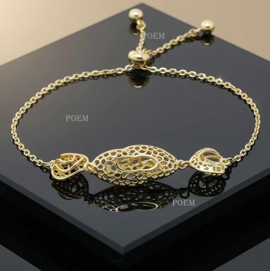 🔖OFERTĂ SPECIALĂ B35 Brățară „Selecta” placată cu aur 14k BR990