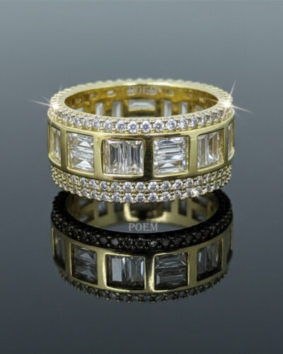 🔖OFERTĂ SPECIALĂ I40 Inel „Noblesse” placat cu aur 14k IR630