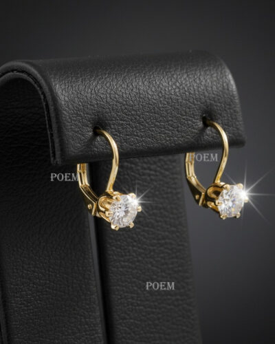 🔖OFERTĂ SPECIALĂ C20 Cercei „Mini Princess" placați cu aur 14k CR2202