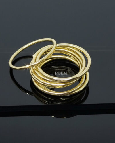 🔖OFERTĂ SPECIALĂ I33 Inel „Seven Days” placat cu aur 14k IR700