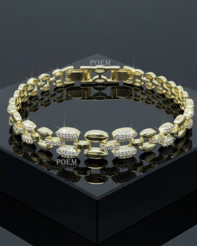 B55 Brățară "Allure" placată cu aur 14k BC1125