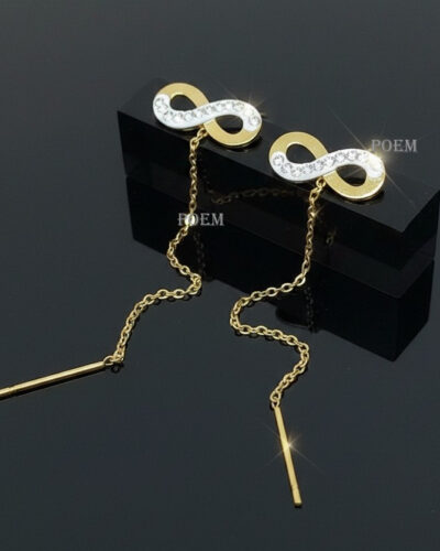 C35 Cercei „Nova” placați cu aur 14k CR041Z