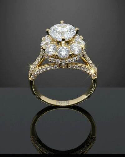 🔖OFERTĂ SPECIALĂ I40 Inel „Catherine” placat cu aur 14k IR725