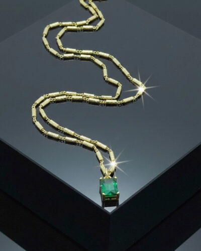 L45 Lanț „Emerald Shine” placat cu aur 14k LC1445