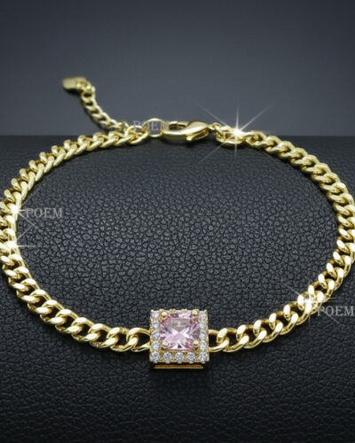🔖OFERTĂ SPECIALĂ B40 Brățară "Rose Shine" placată cu aur 14k BC1180