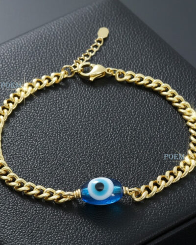 B35 Brățară "Turkish Eye" placată cu aur 14k BC1190