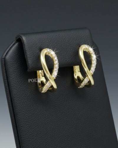 C30 Cercei „Infinite Bliss” placați cu aur 14k CC331