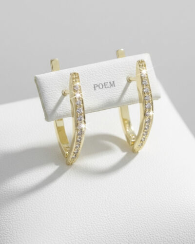🔖OFERTĂ SPECIALĂ C25 Cercei „Aurora Sparkle” placați cu aur 14k CR2300