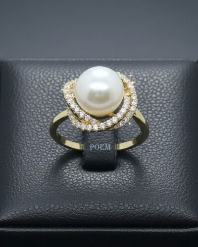 I35 Inel „Pearl Mirage” placat cu aur 14k IR805