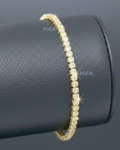 🔖OFERTĂ SPECIALĂ B38 Brățară "Citrine Shine" tip tennis placată cu aur 14k BC1280