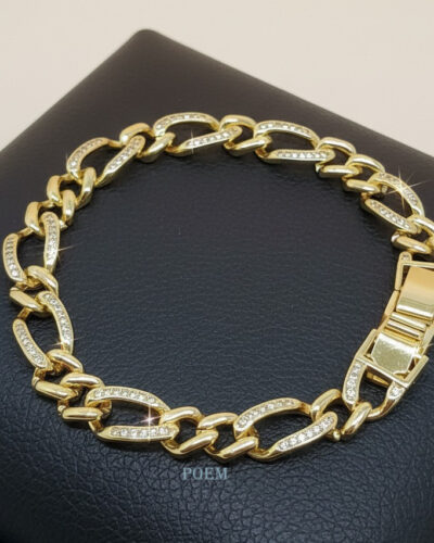 B45 Brățară "Elite Chain" placată cu aur 14k BR1350