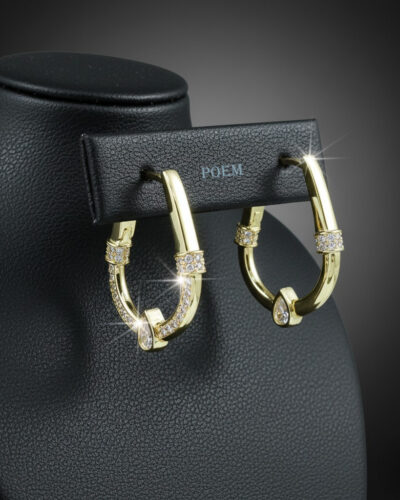 C50 Cercei „Luxury Bliss” placați cu aur 14k CC393