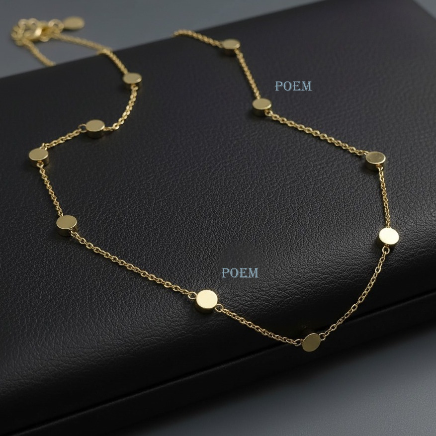L45 Lanț „Dots Luxe” placat cu aur 14k LC1670