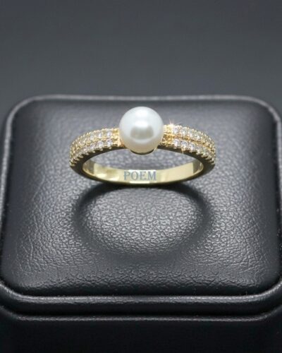 I28 Inel „Aveline” placat cu aur 14k IR830
