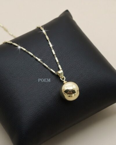 L45 Lanț "Glow Sphere" placat cu aur 14k LC1655