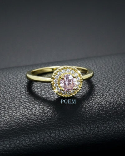 🔖OFERTĂ SPECIALĂ I30 Inel „Rose Glow” placat cu aur 14k IR895