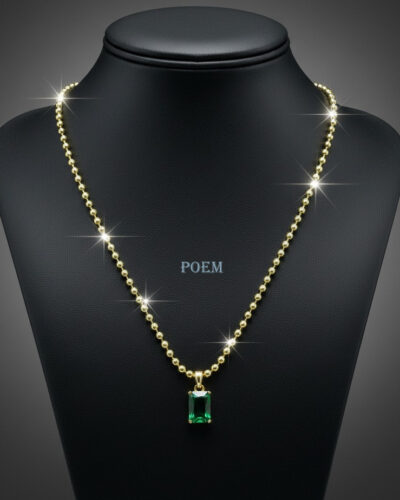 L45 Lanț „Emerald Shine” placat cu aur 14k LC1445S