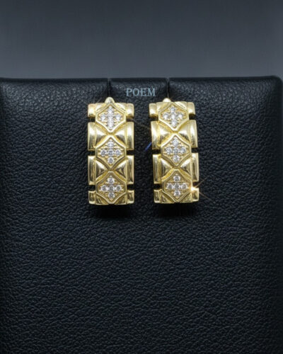 🔖OFERTĂ SPECIALĂ C35 Cercei „Bijou Noble” placați cu aur 14k CC452